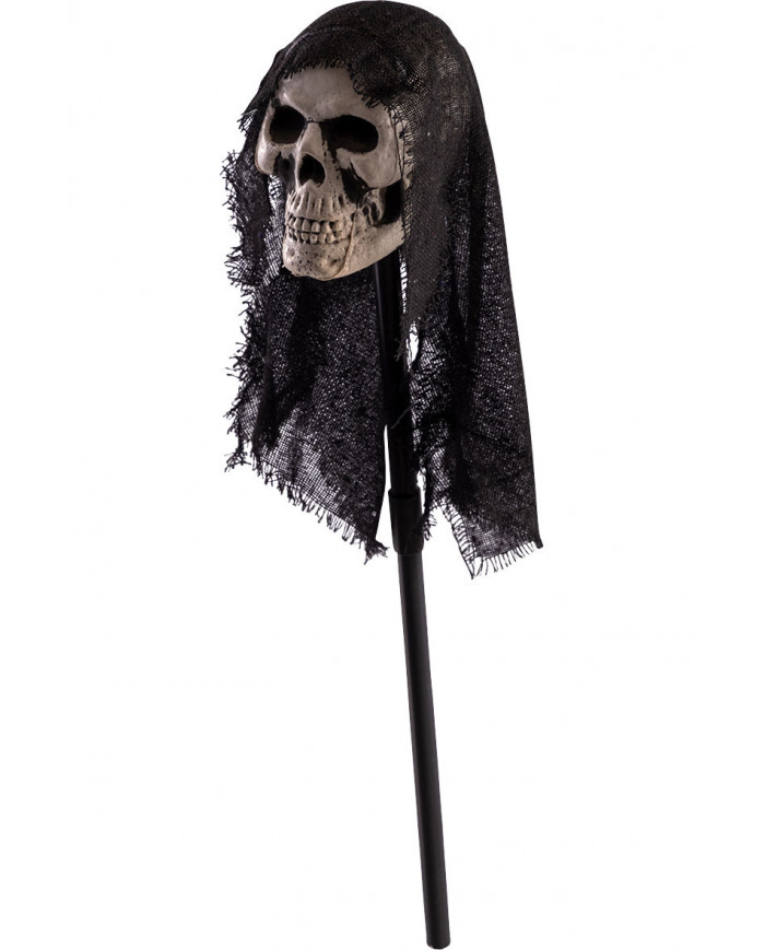 CA_09259_diakosmhtiko_halloween_skhptro_nekrokefalh_koukoula Διακοσμητικό Halloween Σκήπτρο Με Νεκροκεφαλή - Image 1