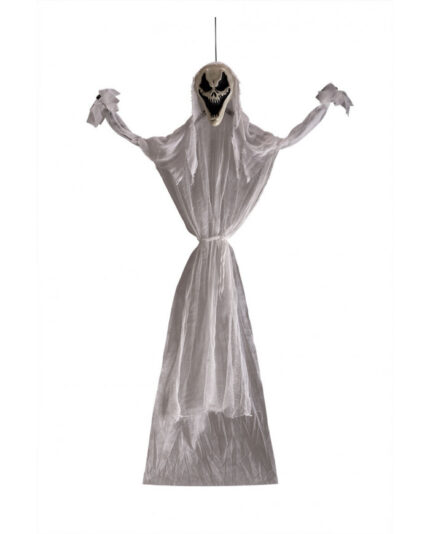 Κρεμαστός Διακοσμητικός Σκελετός Halloween Φάντασμα Με Φως