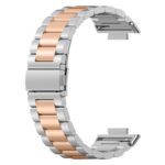 Για Huawei Watch Fit 2 Ζώνη ρολογιών από ανοξείδωτο ατσάλι μετάλλων τριών σφαιριδίων (Silver Rose Gold) - Image 3