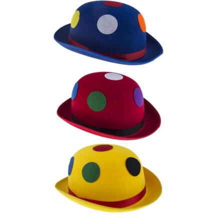 Καπέλο Κλόουν Τύπου Bowler  Πολύχρωμο
