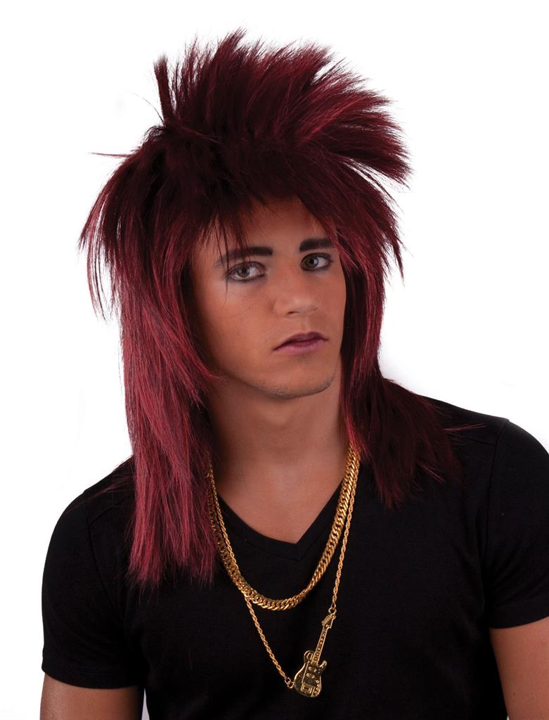 ES_57328_apokriatiki_perouka_rock_punk_red Περούκα Rock Punk Κόκκινη - Image 1