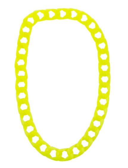 Κολιέ Αλυσίδα Fluo Κίτρινο