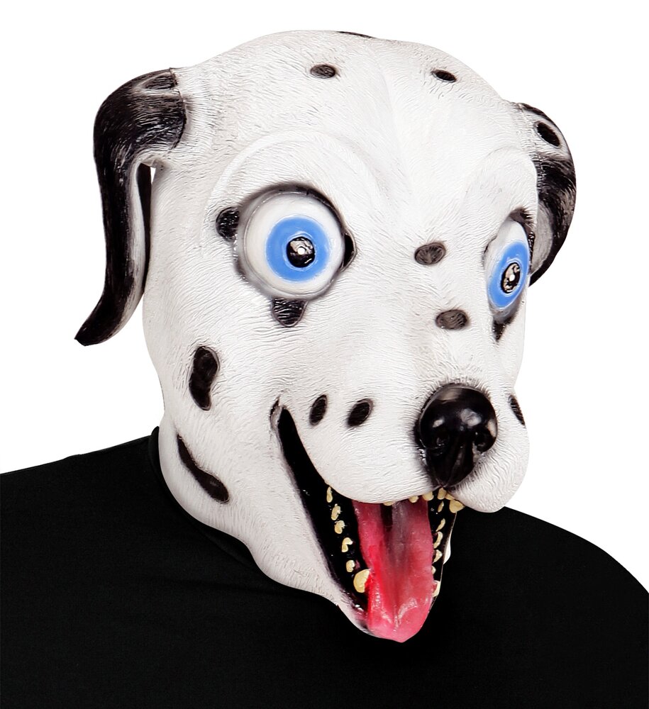 ES_96641_apokriatiki_maska_latex_skylos_dalmatias Μάσκα Λάτεξ Σκύλος Δαλματίας - Image 1