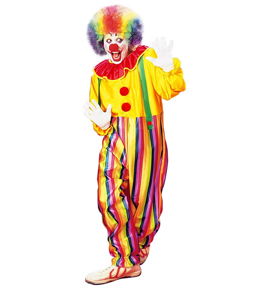 W_3963_apokriatiki_stoli_clown Στολή Κλόουν Πολύχρωμη - Image 1