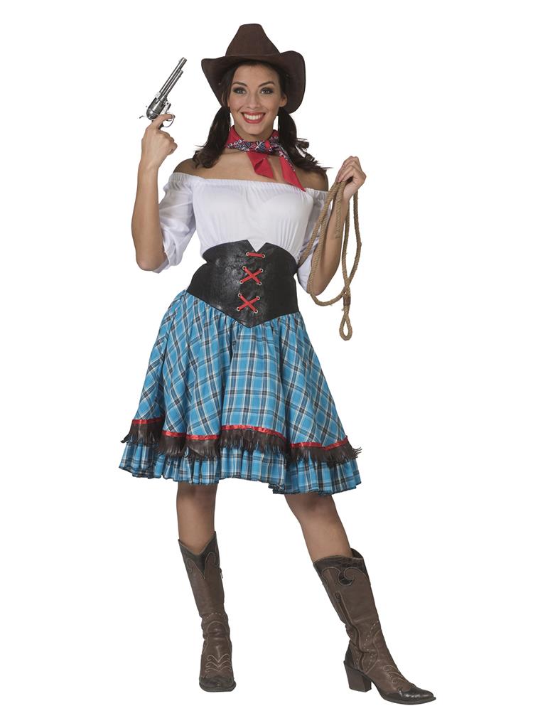 ΕΣ_502078_apokriatiki_stoli_cowboy_girl_blue Στολή Cow Girl Μπλε - Image 1
