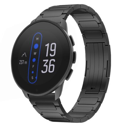 Για SUUNTO 9 Peak 22mm I-Shaped Titanium Alloy Watch Band(Black) 