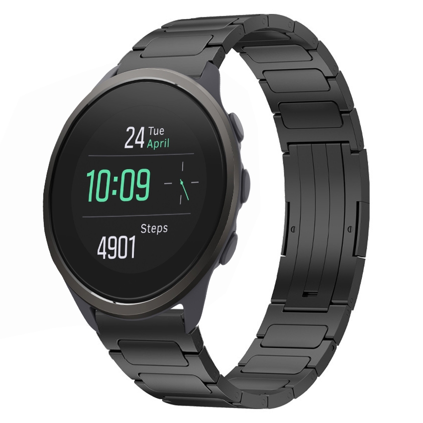 SYA002347503A Για SUUNTO 5 Peak 22mm I-Shaped Titanium Alloy Watch Band(Black) - Image 1