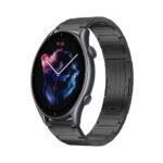 Για Amazfit GTR 3 22mm I-Shaped Titanium Alloy Watch Band(Black) 