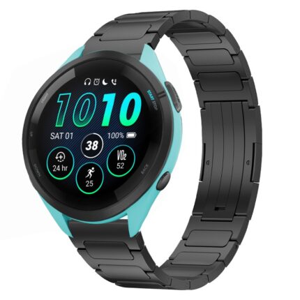 Για Garmin Γιαerunner 265 22mm I-Shaped Titanium Alloy Watch Band(Black) 