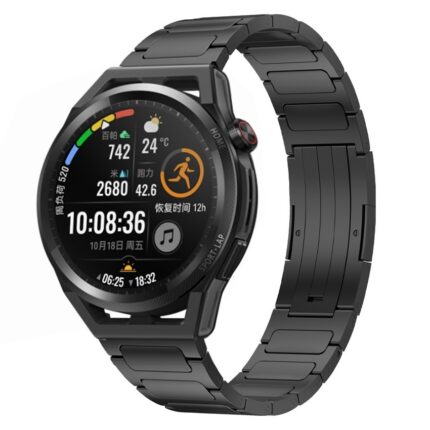 Για Huawei Watch GT Runner 22mm I-Shaped Titanium Alloy Watch Band(Black) 