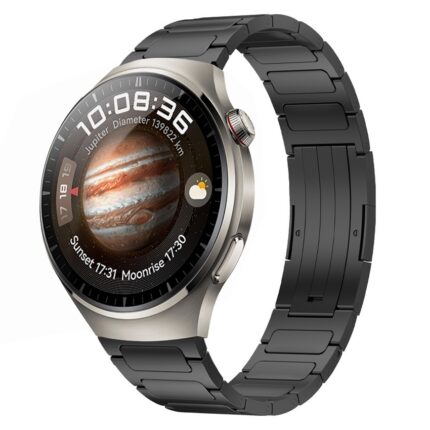 Για Huawei Watch 4 Pro 22mm I-Shaped Titanium Alloy Watch Band(Black) 