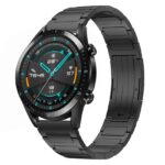 Για Huawei GT2 46mm 22mm I-Shaped Titanium Alloy Watch Band(Black) 