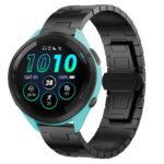 Για Garmin Forerunner 265 Titanium Alloy 22mm Metal Watch Band(Black) 