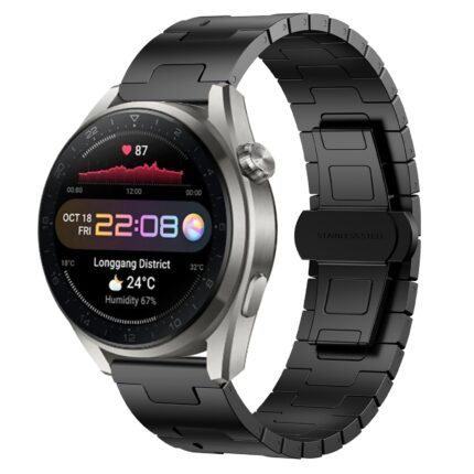 Για Huawei Watch3 Pro New Titanium Alloy 22mm Metal Watch Band(Black) 