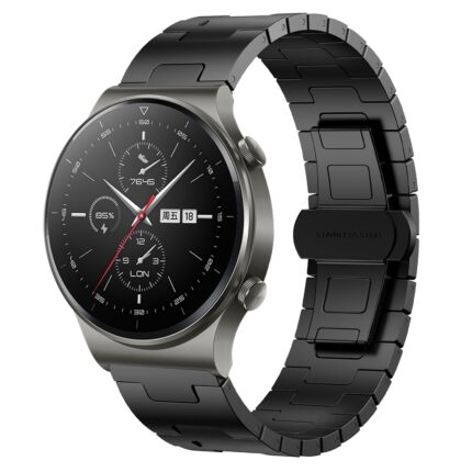 Για Huawei Watch GT2 Pro Titanium Alloy 22mm Metal Watch Band(Black) 