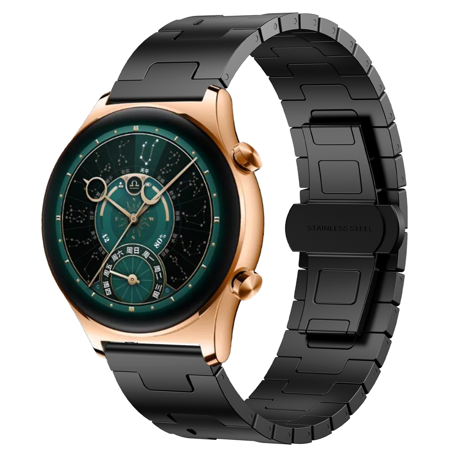SYA002715801A Για Honor Watch GS 4 Titanium Alloy 22mm Metal Watch Band(Black) - Image 1