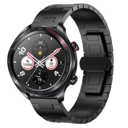 Για Honor Watch Dream Titanium Alloy 22mm Metal Watch Band(Black) 