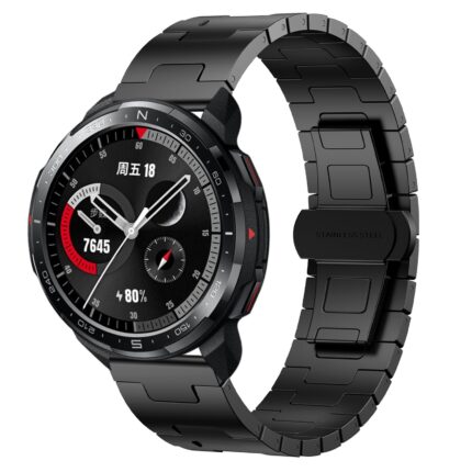 Για Honor Watch GS Pro Titanium Alloy 22mm Metal Watch Band(Black) 