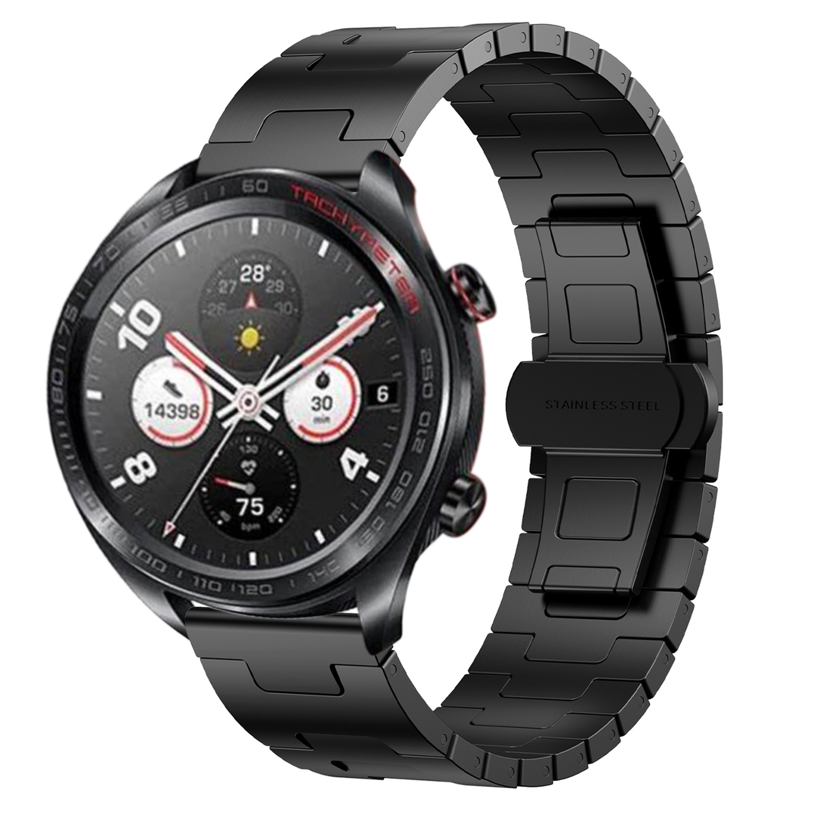 SYA002715808A Για Honor Magic Watch Titanium Alloy 22mm Metal Watch Band(Black) - Image 1