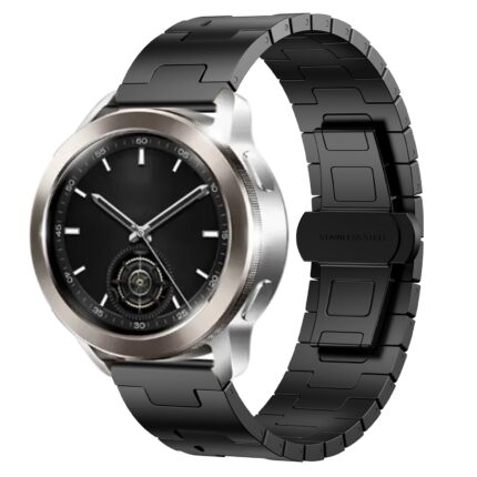 Για Xiaomi Watch S3 Titanium Alloy 22mm Metal Watch Band(Black) 