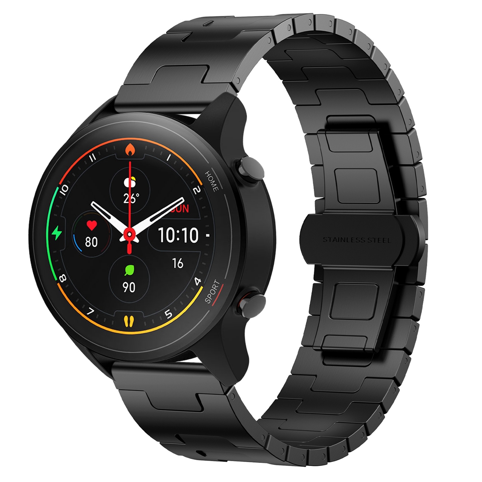 SYA002715905A Για Xiaomi Watch S1 Pro Titanium Alloy 22mm Metal Watch Band(Black) - Image 1