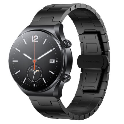 Για Xiaomi Watch S1 Titanium Alloy 22mm Metal Watch Band(Black) 