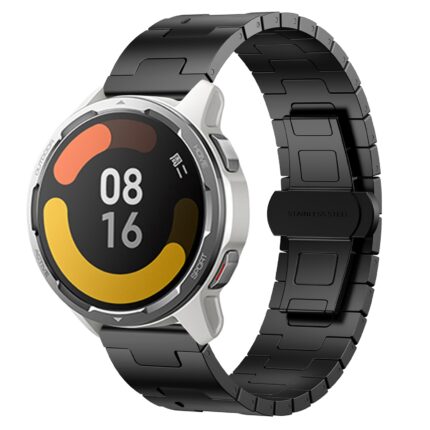 Για Xiaomi Watch Color 2 Titanium Alloy 22mm Metal Watch Band(Black) 