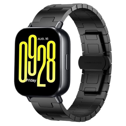 Για Redmi Watch 5 Active Titanium Alloy 22mm Metal Watch Band(Black) 