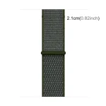 Simple Fashion Nylon Watch Band για Apple Watch Ultra 49mm / Series 8&7 45mm / SE 2&6&SE&5&4 44mm / 3&2&1 42mm, with Magic Stick (Army Green) - Image 4