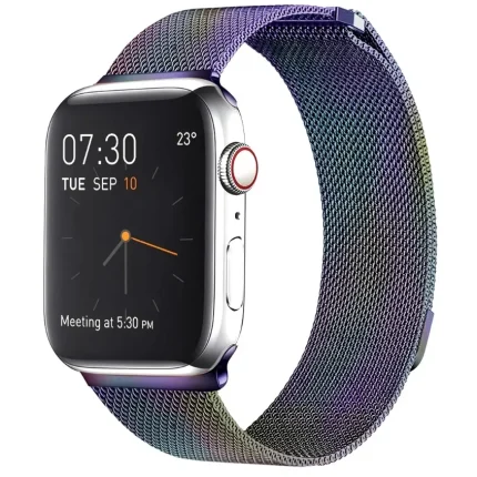 Milanese Loop Μαγνητικό λουράκι ρολογιού από ανοξείδωτο χάλυβα για Apple Watch Ultra 49mm / Series 8&7 45mm / SE 2&6&SE&5&4 44mm / 3&2&1 42mm (Έγχρωμο)