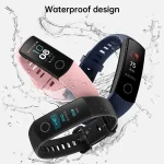 Smart Watch Silicone Watch Band for Huawei Honor Band 4 / Band 5(Pink) - Image 7