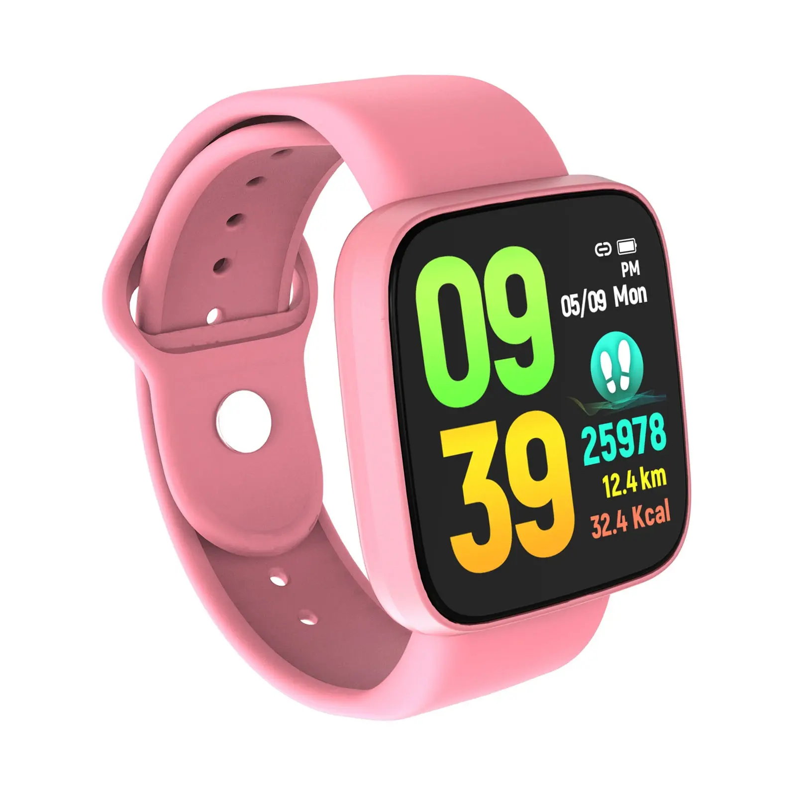 EDA001009501B B9 1.28 inch TFT Touch Screen IP67 Waterproof Smart Bracelet, Support Sleep Monitor / Heart Rate Monitor / Blood Pressure Monitor(Pink) - Image 1