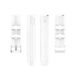 For Xiaomi Watch Color Sport Silicone Watch Band with Silver Steel Buckle(White) - Image 2