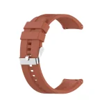 For Xiaomi Watch Color Sport Silicone Watch Band with Silver Steel Buckle(Orange)