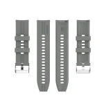 For Xiaomi Watch Color Sport Silicone Watch Band with Silver Steel Buckle(Grey) - Image 2