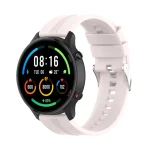 For Xiaomi Watch Color Sport Silicone Watch Band with Silver Steel Buckle(Quicksand Pink) - Image 4