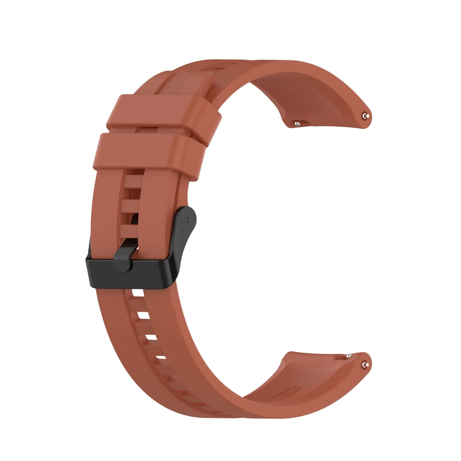 EDA001023301C For Huawei Watch GT 2 42mm Silicone Watch Band with Black Buckle(Orange) - Image 1