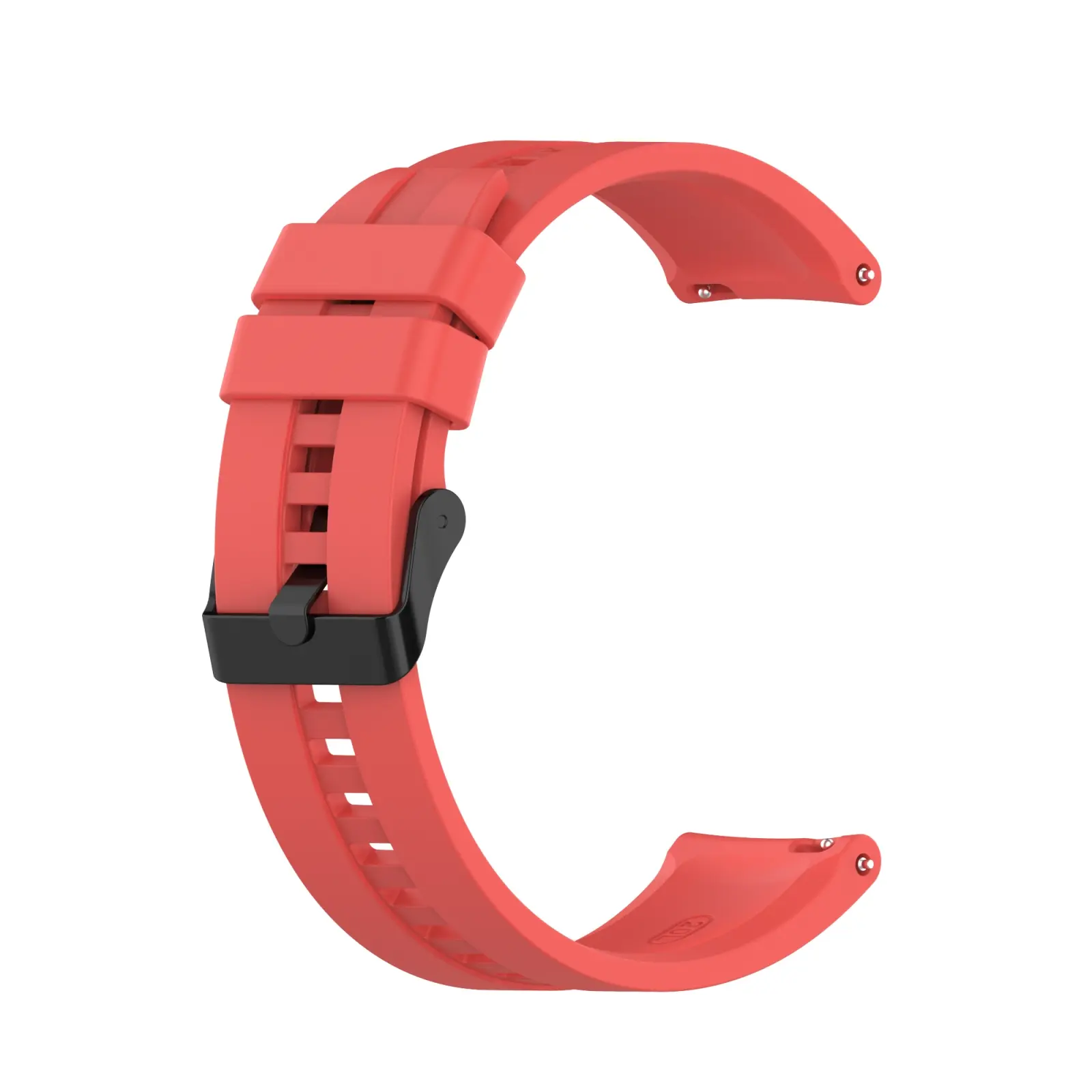 EDA001023301F For Huawei Watch GT 2 42mm Silicone Watch Band with Black Buckle(Red) - Image 1