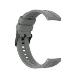 20mm For Huawei Watch GT 2 42mm Silicone Watch Band with Black Buckle(Grey) - Image 3