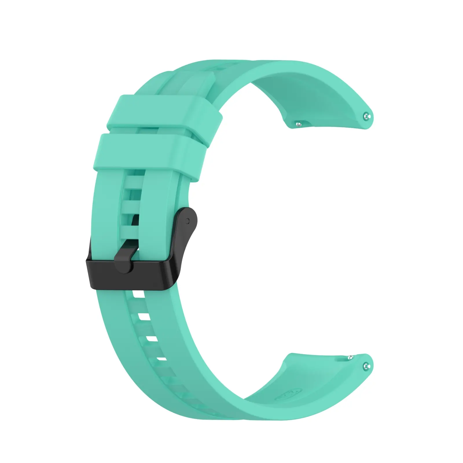 EDA001023301I For Huawei Watch GT 2 42mm Silicone Watch Band with Black Buckle(Aurora Blue) - Image 1