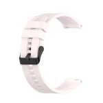 For Huawei Watch GT 2 42mm Silicone Watch Band with Black Buckle(Quicksand Pink)