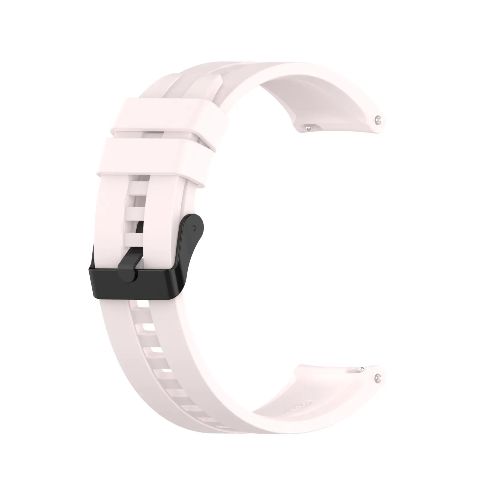 EDA001023301J For Huawei Watch GT 2 42mm Silicone Watch Band with Black Buckle(Quicksand Pink) - Image 1