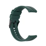 For Huawei Watch GT 2 42mm Silicone Watch Band with Black Buckle(Dark Green) - Image 3