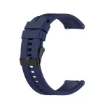 For Huawei Watch GT 2 42mm Silicone Watch Band with Black Buckle(Midnight Blue)