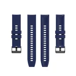 For Huawei Watch GT 2 42mm Silicone Watch Band with Black Buckle(Midnight Blue) - Image 2