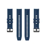 For Huawei Watch GT 2 42mm Silicone Watch Band with Black Buckle(Dark Blue) - Image 2