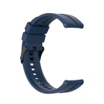 For Huawei Watch GT 2 42mm Silicone Watch Band with Black Buckle(Dark Blue) - Image 3
