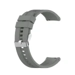For Huawei Watch GT 2 42mm Silicone Watch Band with Silver Buckle(Grey)