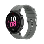 For Huawei Watch GT 2 42mm Silicone Watch Band with Silver Buckle(Grey) - Image 4