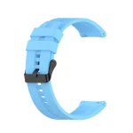 For Huawei Watch GT 2 46mm Silicone Watch Band with Black Buckle(Sky Blue)